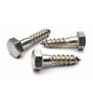 Produttore di elementi di fissaggio Viti per legno a testa esagonale DIN571 A4-80 per costruzioni in legno